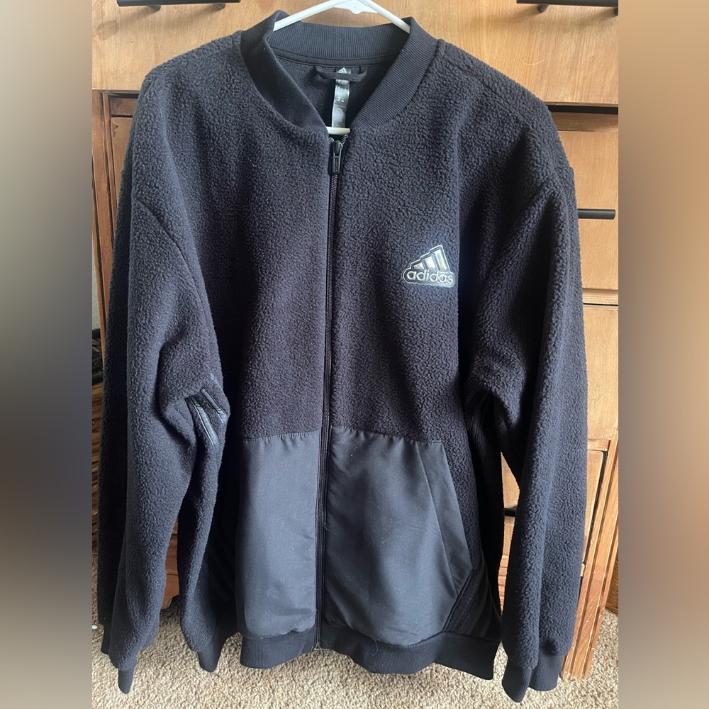 Adidas fleece sweatshirt Jacket